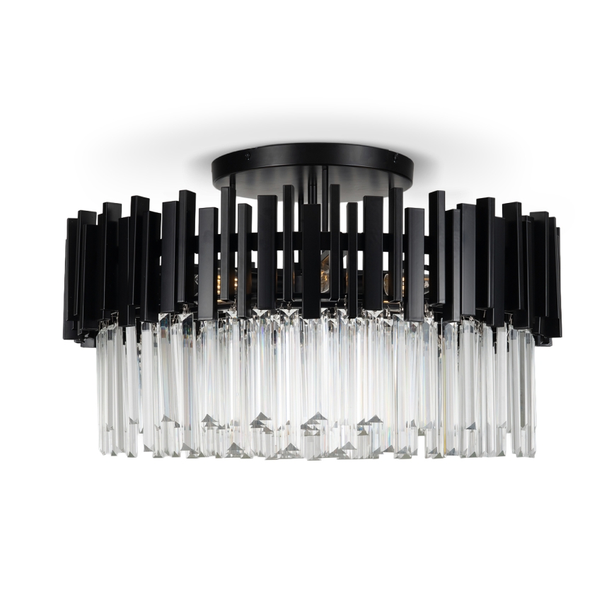 BRILAGI - Plafondlamp VERVE 6x E14/40W/230V Ø 60 cm zwart