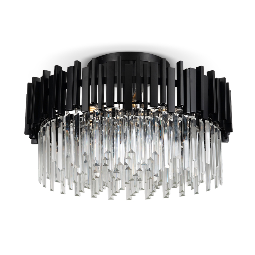 BRILAGI - Plafondlamp VERVE 6x E14/40W/230V Ø 60 cm zwart