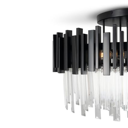 BRILAGI - Plafondlamp VERVE 6x E14/40W/230V Ø 60 cm zwart