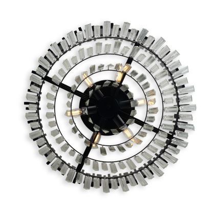 BRILAGI - Plafondlamp VERVE 6x E14/40W/230V Ø 60 cm zwart