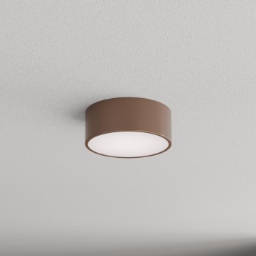 Brilagi - Plafondlamp voor badkamer met bewegings- en schemersensor CLARE 1xE27/24W/230V Ø 20 cm bruin IP54