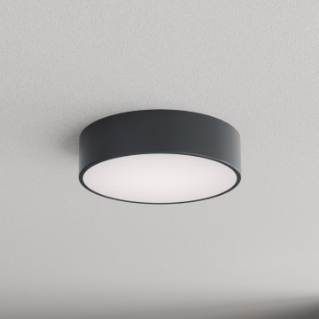 Brilagi - Plafondlamp voor badkamer met bewegings- en schemersensor CLARE 2xE27/24W/230V Ø 30 cm antraciet IP54
