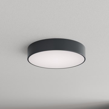 Brilagi - Plafondlamp voor badkamer met bewegings- en schemersensor CLARE 3xE27/24W/230V Ø 40 cm antraciet IP54