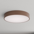 Brilagi - Plafondlamp voor badkamer met bewegings- en schemersensor CLARE 4xE27/24W/230V Ø 50 cm bruin IP54