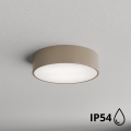 Brilagi - Plafondlamp voor badkamer met sensor CLARE 2xE27/24W/230V Ø 30 cm IP54 beige