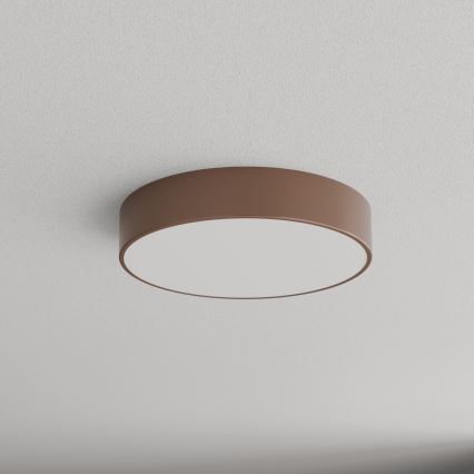 Brilagi - Plafondlamp CLARE voor de badkamer met bewegings- en schemersensor 3xE27/24W/230V Ø 40 cm bruin IP54