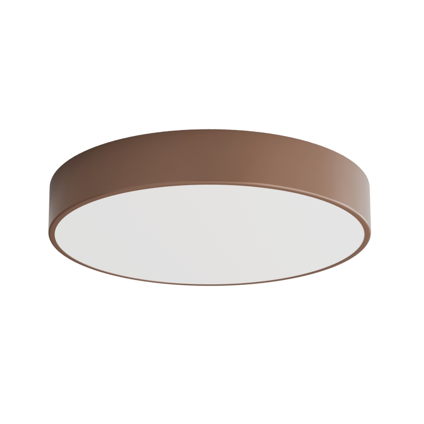 Brilagi - Plafondlamp voor badkamer met bewegings- en schemersensor CLARE 4xE27/24W/230V Ø 50 cm bruin IP54