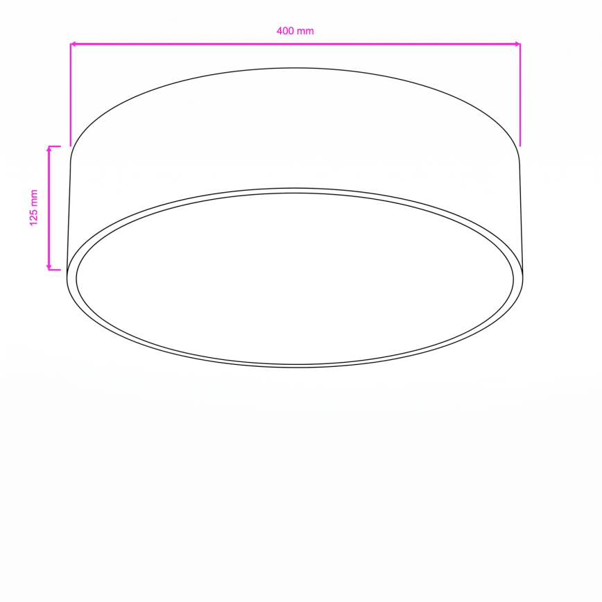 Brilagi - Plafondlamp voor badkamer POOL 3xE27/15W/230V Ø 40 cm IP54 beige