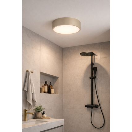 Brilagi - Plafondlamp voor badkamer POOL 4xE27/15W/230V Ø 50 cm IP54 beige