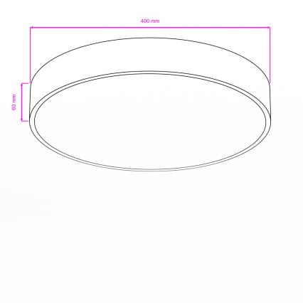 Brilagi - LED plafondlamp voor badkamer POOL LED/36W/230V 3000/4000/5500K Ø 40 cm IP54 messing