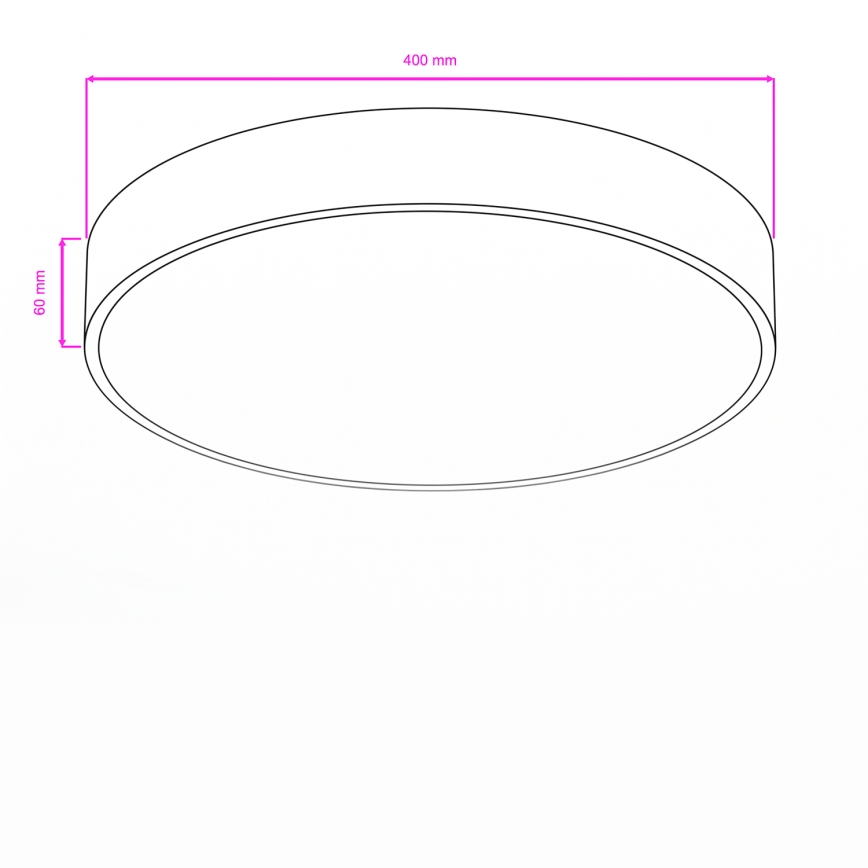 Brilagi - LED plafondlamp voor badkamer POOL LED/36W/230V 3000/4000/5500K Ø 40 cm IP54 messing