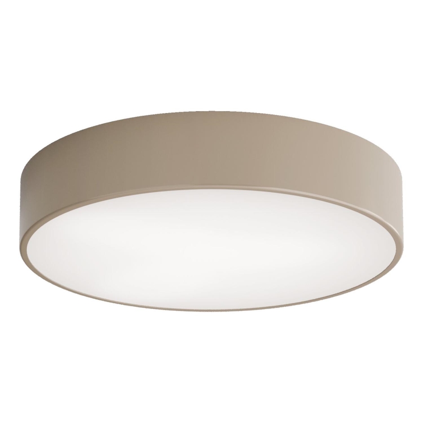 Brilagi - Plafondlamp voor buiten met sensor CLARE 3xE27/72W/230V diameter 40 cm IP54 beige