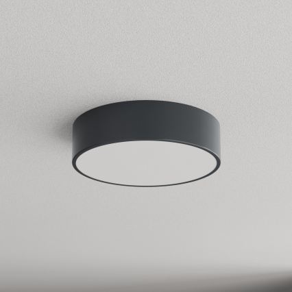 Brilagi - Plafondlamp voor badkamer met bewegings- en schemersensor CLARE 2xE27/24W/230V Ø 30 cm antraciet IP54