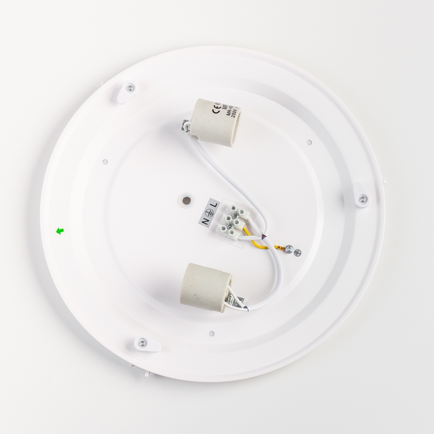 Brilagi - Plafondlamp voor de badkamer POOL 2xE27/15W/230V Ø 30 cm IP54 beige