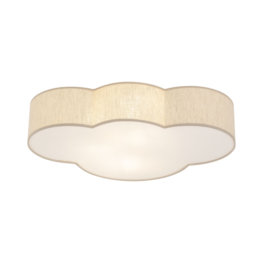 Brilagi - Plafondlamp voor kinderen NIMBUS 4xE27/15W/230V 46x63 cm beige