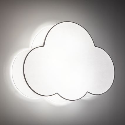 Brilagi - Plafondlamp voor kinderen NIMBUS 4xE27/15W/230V 46x63 cm wit
