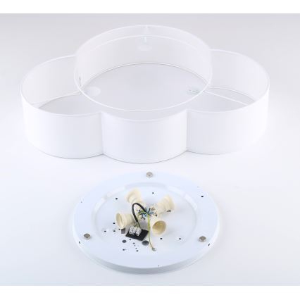 Brilagi - Plafondlamp voor kinderen NIMBUS 4xE27/15W/230V 46x63 cm wit