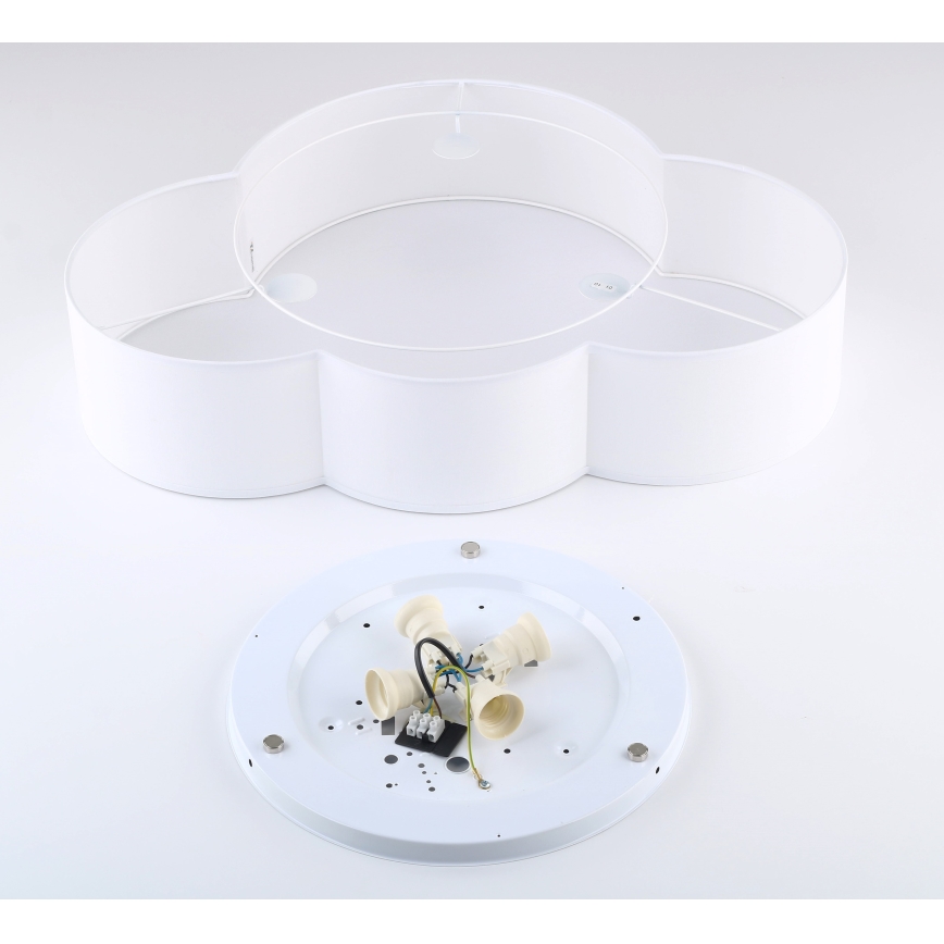 Brilagi - Plafondlamp voor kinderen NIMBUS 4xE27/15W/230V 46x63 cm wit