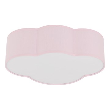 Brilagi - Plafondlamp voor kinderen NIMBUS MINI 2xE27/15W/230V 31x43 cm roze