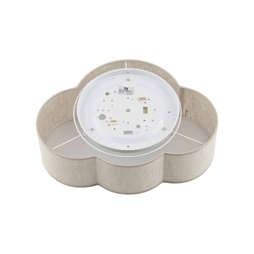 Brilagi - Plafondlamp voor kinderen NIMBUS MINI LINEN 2xE27/15W/230V 31x43 cm beige