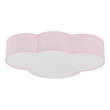 Brilagi - Plafondlamp voor kinderkamer NIMBUS 4xE27/15W/230V 46x63 cm roze