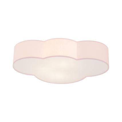 Brilagi - Plafondlamp voor kinderkamer NIMBUS 4xE27/15W/230V 46x63 cm roze