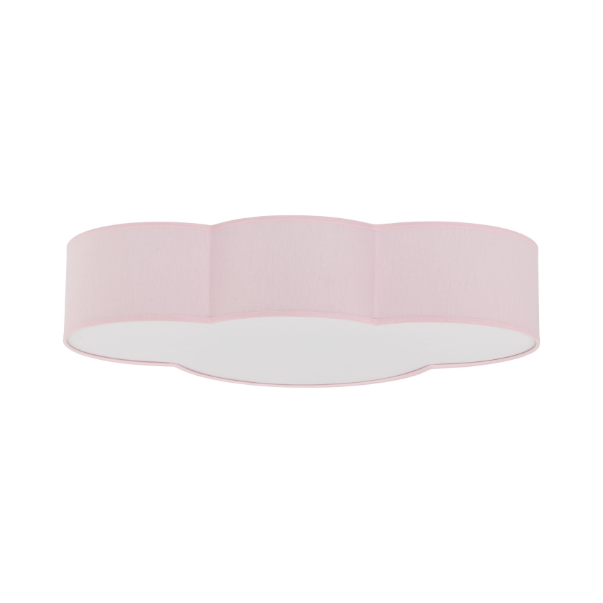 Brilagi - Plafondlamp voor kinderkamer NIMBUS 4xE27/15W/230V 46x63 cm roze