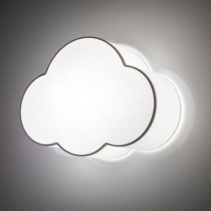 Brilagi - Plafondlamp voor kinderkamer NIMBUS MINI 2xE27/15W/230V 31x43 cm wit