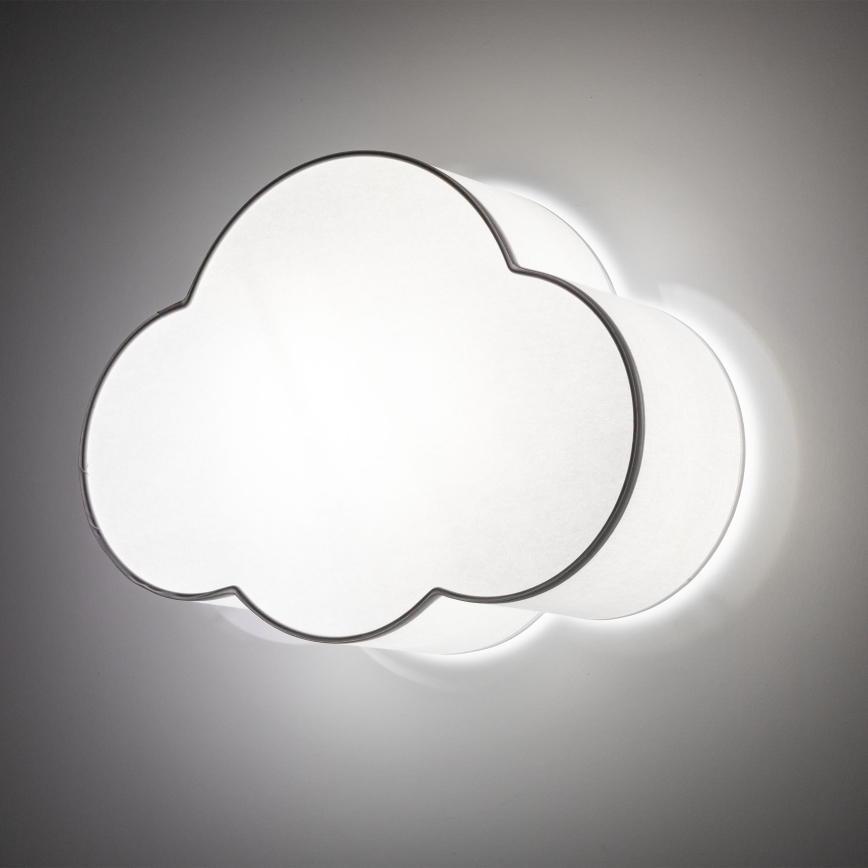 Brilagi - Plafondlamp voor kinderkamer NIMBUS MINI 2xE27/15W/230V 31x43 cm wit