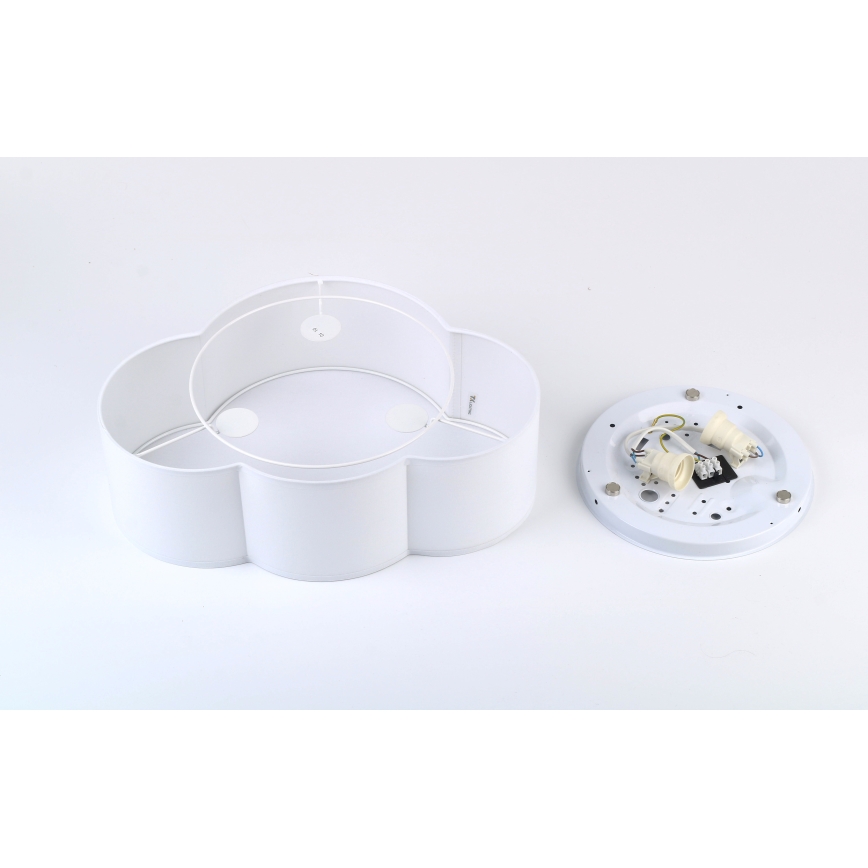 Brilagi - Plafondlamp voor kinderkamer NIMBUS MINI 2xE27/15W/230V 31x43 cm wit