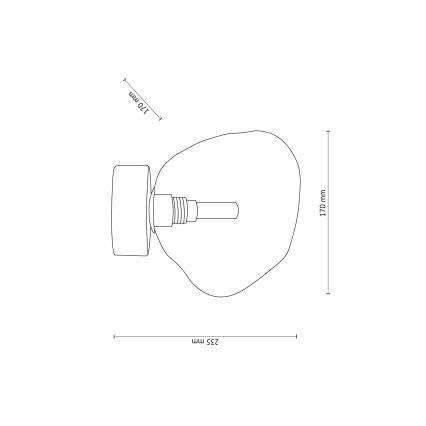 Brilagi - Plafondlamp VULCANO 1xG9/8W/230V beige/rookbeige