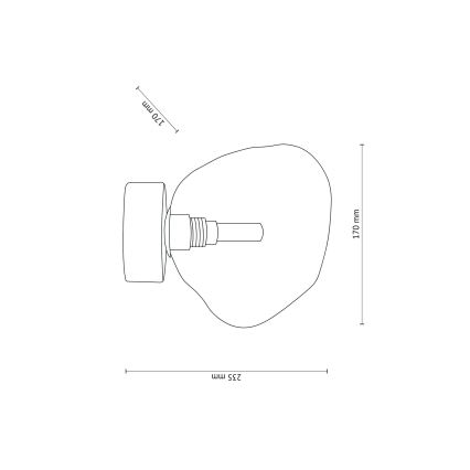 Brilagi - Plafondlamp VULCANO 1xG9/8W/230V brons/rookbeige