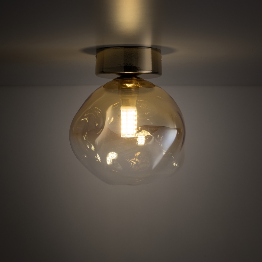 Brilagi - Plafondlamp VULCANO 1xG9/8W/230V goud/rookbeige