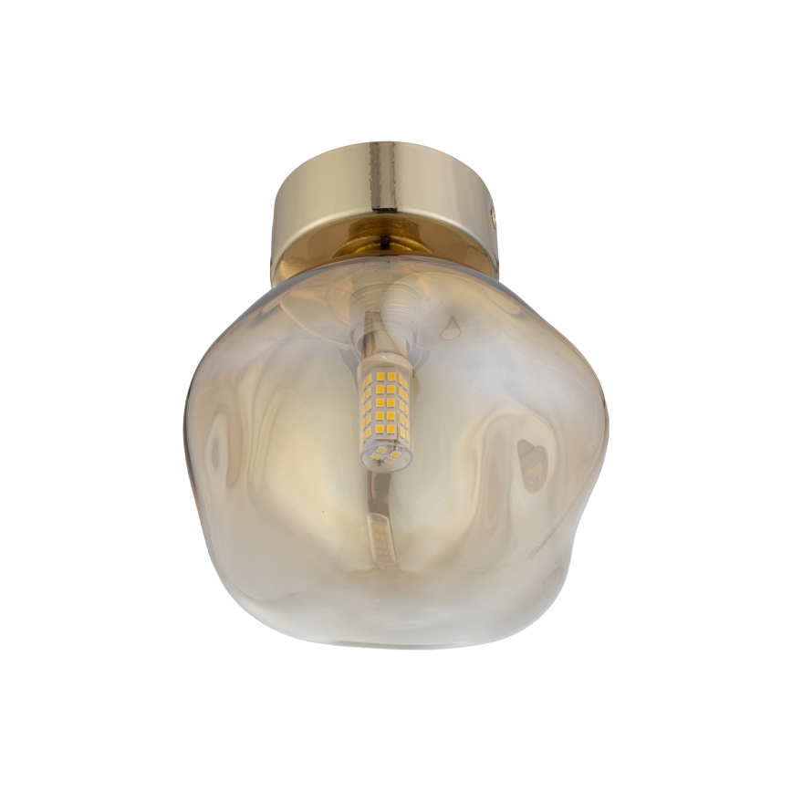 Brilagi - Plafondlamp VULCANO 1xG9/8W/230V goud/rookbeige