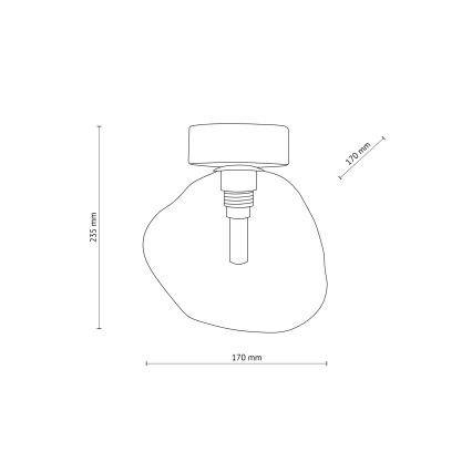 Brilagi - Plafondlamp VULCANO 1xG9/8W/230V zwart/rookzwart
