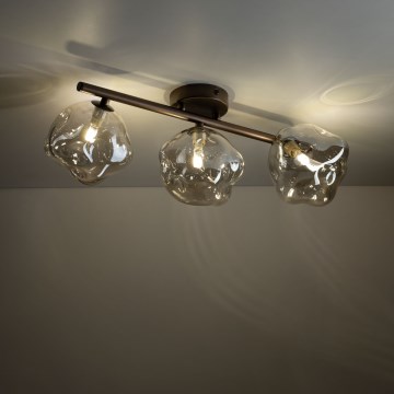 Brilagi - Plafondlamp VULCANO opbouw 3xG9/8W/230V brons/rookbeige