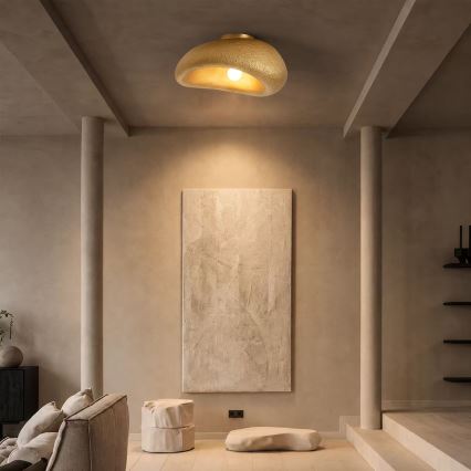 BRILAGI - Plafondlamp WABI SABI 1xE27/60W/230V Ø 40 cm goudkleurig