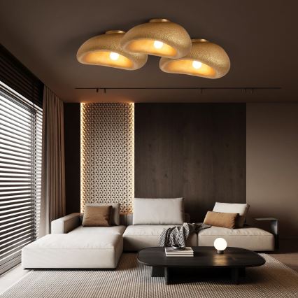 BRILAGI - Plafondlamp WABI SABI 1xE27/60W/230V Ø 40 cm goudkleurig