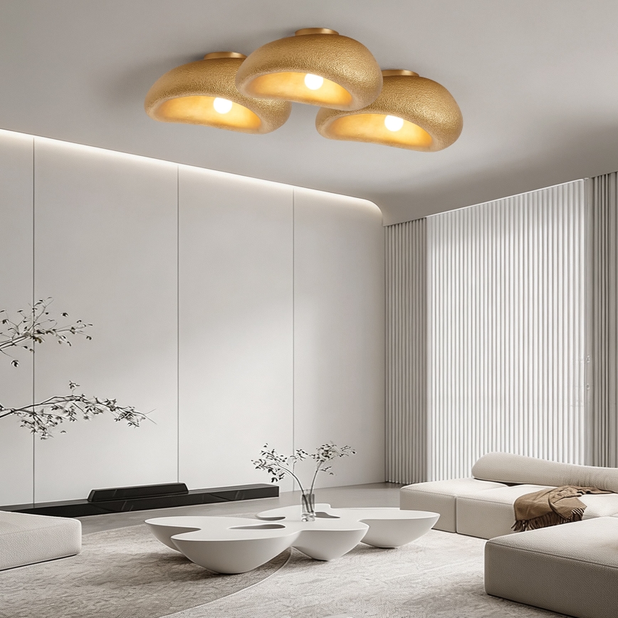 BRILAGI - Plafondlamp WABI SABI 1xE27/60W/230V Ø 40 cm goudkleurig