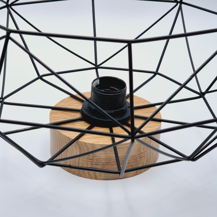 Brilagi - Plafondlamp WOODY BASKET 1xE27/60W/230V Ø 40 cm, eiken/walnoot