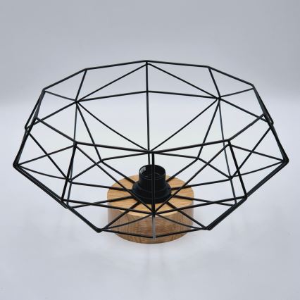 Brilagi - Plafondlamp WOODY BASKET 1xE27/60W/230V eiken walnoot