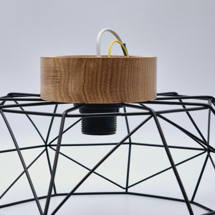 Brilagi - Plafondlamp WOODY BASKET 1xE27/60W/230V eiken walnoot