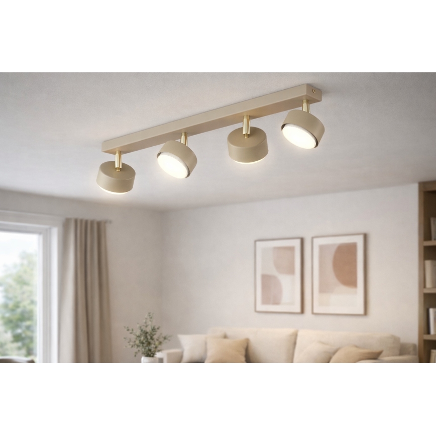 Brilagi - Plafondspot 4xGX53/12W/230V beige