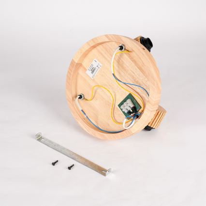 Brilagi - Plafondspot HYGGE 3xE14/15W/230V hout/gerookt glas