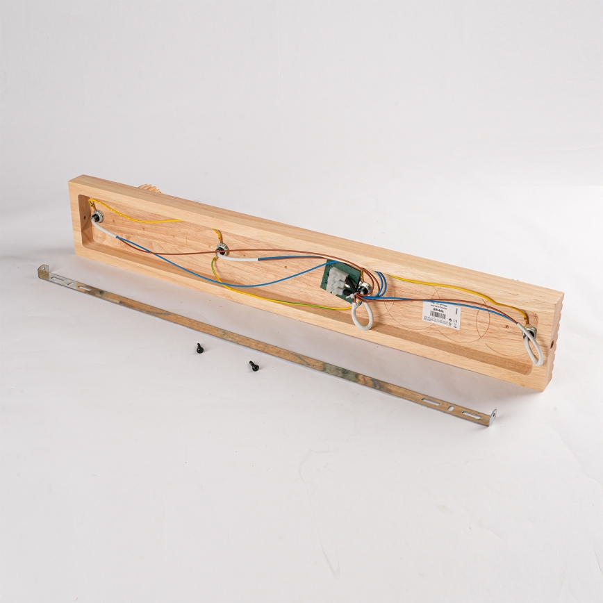 Brilagi - Plafondspot HYGGE 4xE14/15W/230V hout/gerookt glas