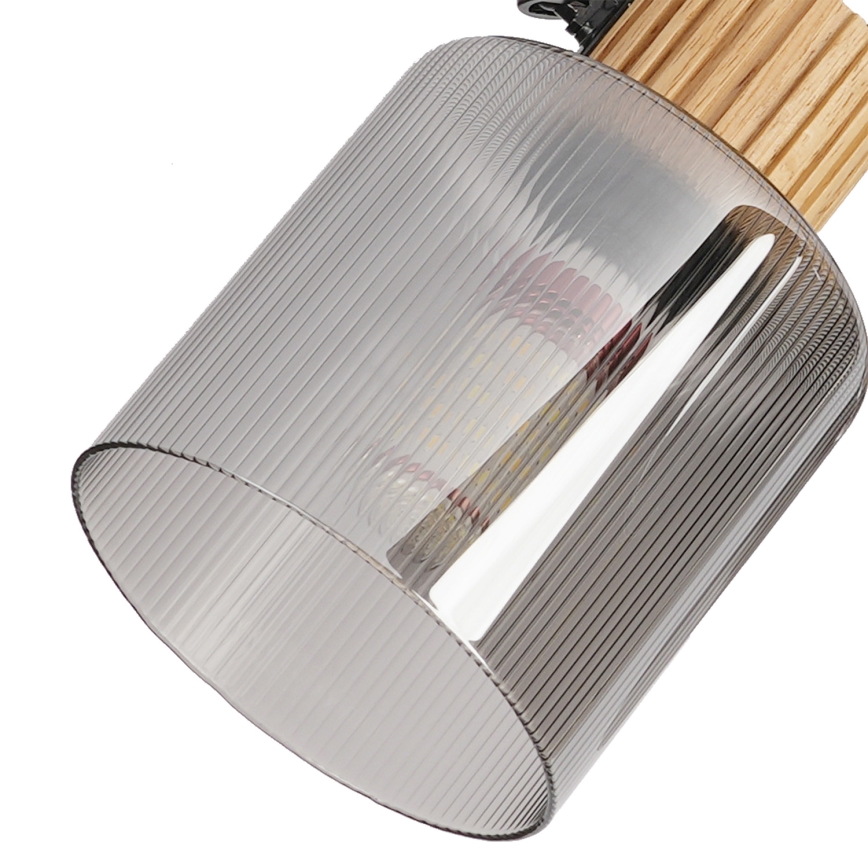 Brilagi - Plafondspot HYGGE 4xE14/15W/230V hout/gerookt