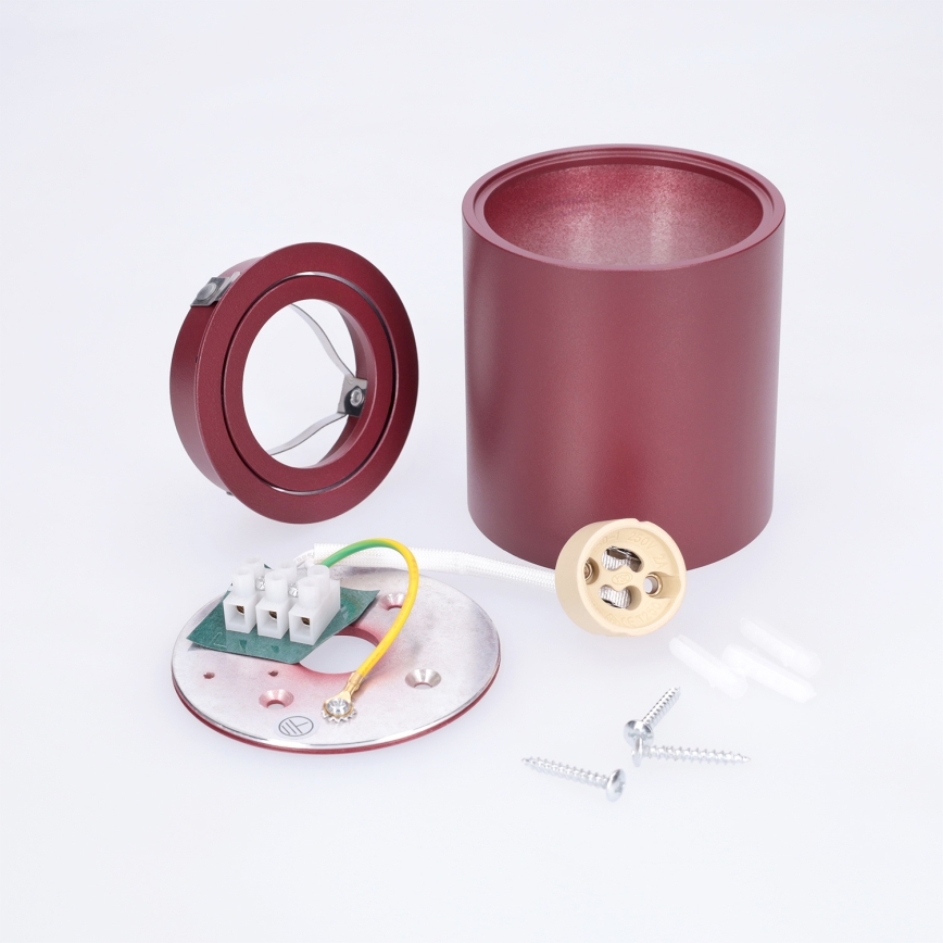 BRILAGI - Plafondspot MIA 1xGU10/30W/230V 84x80 mm bordeaux