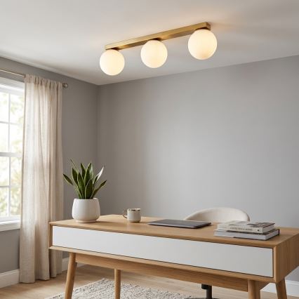 Brilagi - Plafondspot MILO 3xE27/60W/230V goud