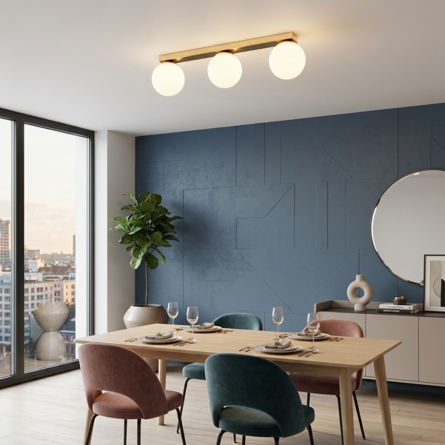 Brilagi - Plafondspot MILO 3xE27/60W/230V goud
