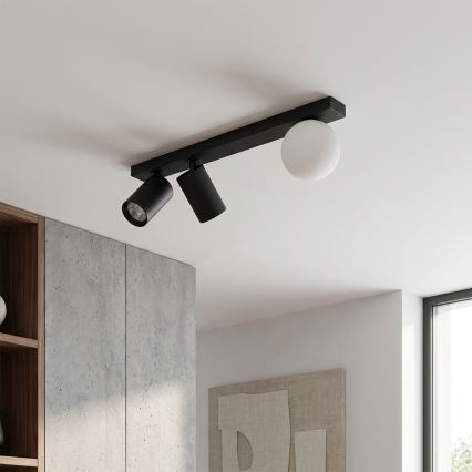 Brilagi - Plafondspot SELE BALL 2xGU10/30W/230V + 1xG9/10W zwart